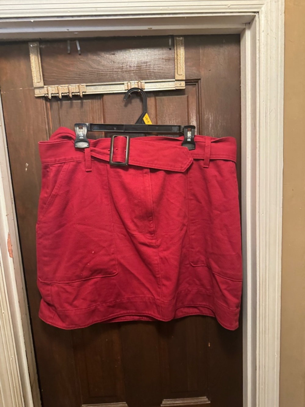 Women’s Size 18 Banana Republic Red Belted Mini Skirt